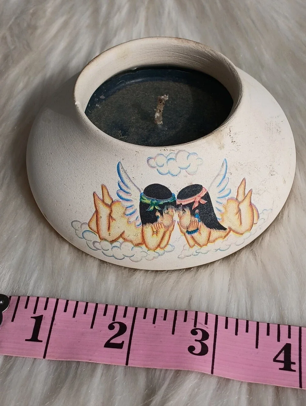 Vintage Candle Candles by Sandstone Native American Cherub Angels Southwestern